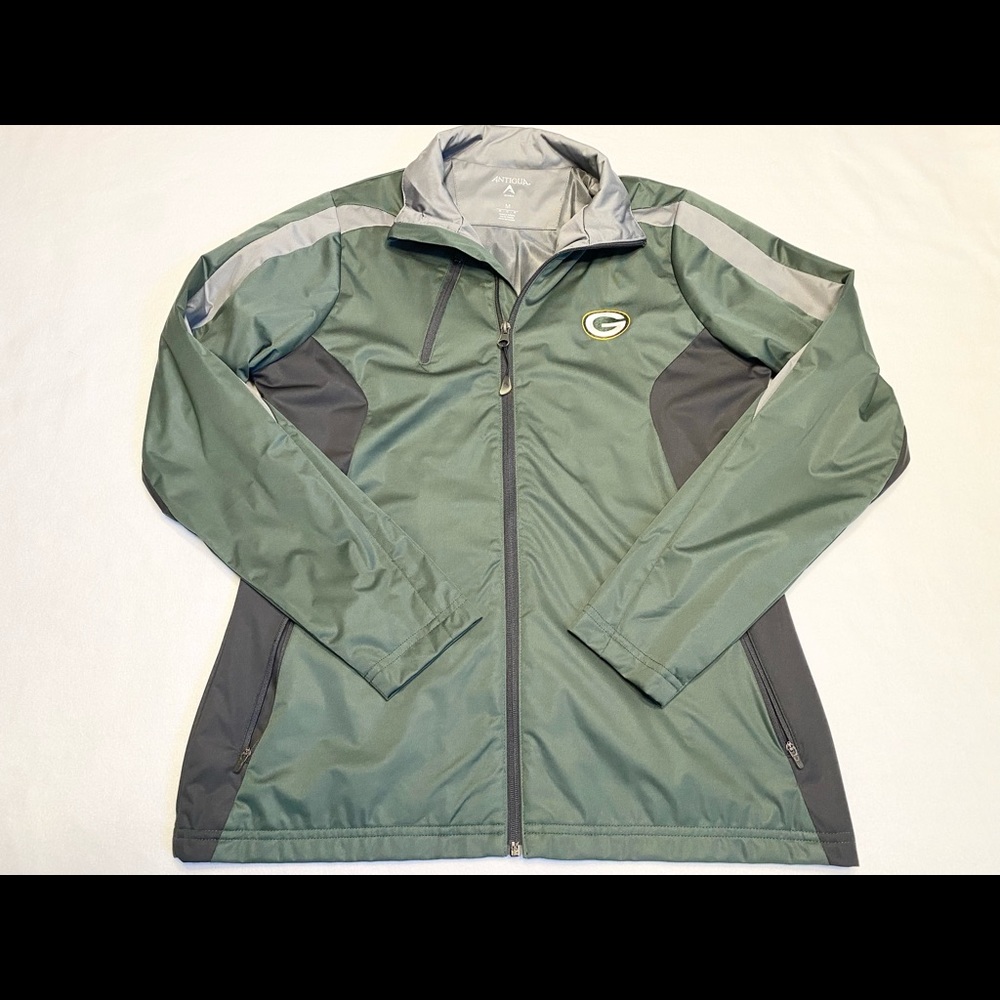 Antigua Women’s Green Bay Packers Full Zip Jacket Size Medium NFL